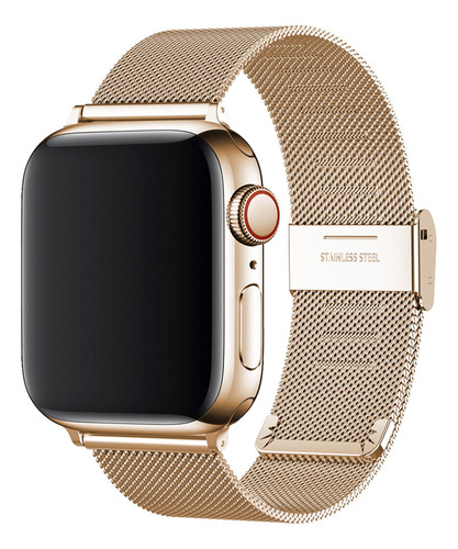 Correa Milanesa Para Apple Watch  Pulsera De Acero Inoxidabl