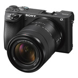 Cámara Profesional Sony 24.2mp Y Lente 18-13mm- Ilce-6400m Color Negro