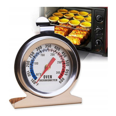 Termômetro Inox Analógico Forno 300° Alta Qualidade Com Base