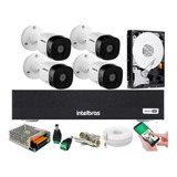 Kit 4 Cameras Intelbras 1120b Dvr 8 Canais Intelbras C/hd