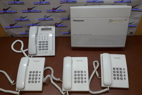 Conmutador Panasonic Kx-ta308 3 Lineas 8 Ext, Con Teléfonos