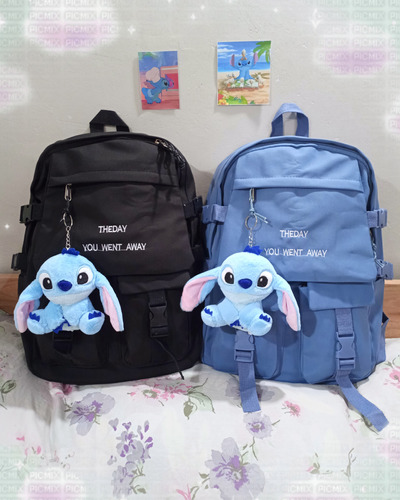 Mochila Kawaii Harajuku X Stitch Escolar Universitaria Cute