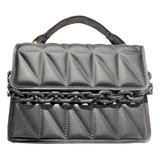 Mini Bag Negro Con Relieve 