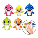 Baby Shark Pinkfong Marionetas Didacticas De Dedo 5 Sharks