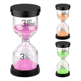 Reloj De Arena 3 Minutos Temporizador Base Negra Decoraciòn