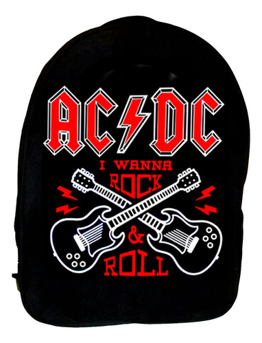 Mochila Acdc Ref=520- Costura Reforçada