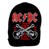 Mochila Acdc Ref=520- Costura Reforçada