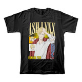 Camiseta Algodón Peinado Con Estampado De Manga Banana Fish