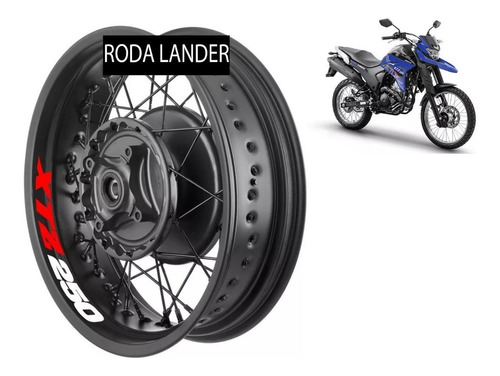 Adesivo Premium Roda Moto Yamaha Lander 250 2019 2020
