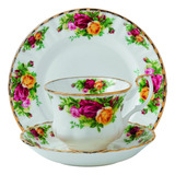 Juego De 3 Piezas Royal Albert Old Country Roses, 8, En Su M