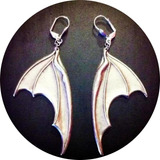 Aretes Pendientes Góticos Moda Alas Murciélago Halloween 