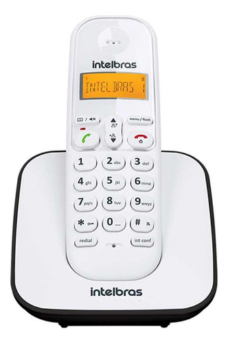 Telefone Sem Fio Digital Intelbras Ts3110 - Branco E Preto