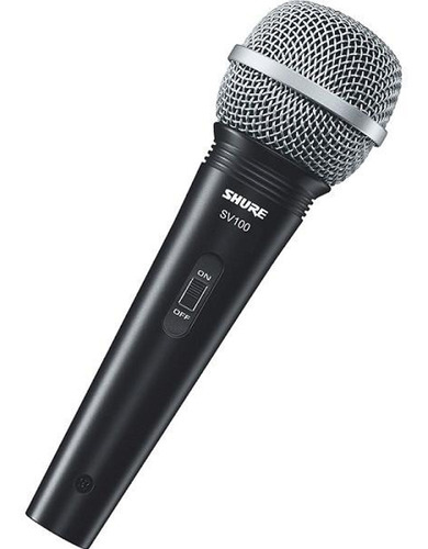 Microfone Shure Sv100 + Cabo 4,5m - Envio Mesmo Dia Sv 100