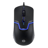 Mouse Gamer Hp Alámbrico M100 Negro 3200 Dpi