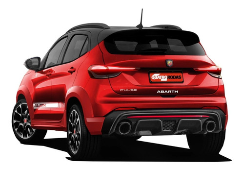 Kit 5 Adesivo Fiat Pulse Abarth Sport Faixa Acessórios