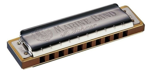 Gaita Boca Profissional Sí B Hohner Marine Band C/ Estojo