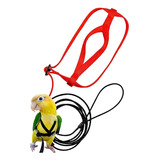 Papagaio Bird Harness Trela Ajustável Anti-mordida Treinamen