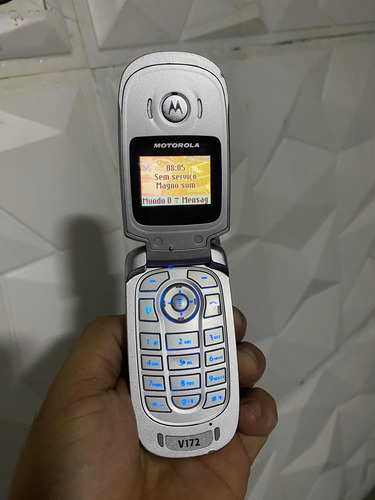 Motorola Antigo V171 Muito Novo Funciona E Bateria Boa