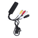 Cable Adaptador Usb 2.0 A 3 Rca Para Tv Dvd Vhs