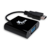 Adaptador De Video Hdmi A Vga Xtech 1080p Xtc-363 Color Negro