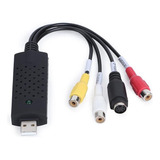 Cable Adaptador Usb 2.0 A 3 Rca Para Tv Dvd Vhs