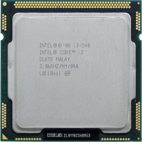 Intel Core I3-540 / 3,06 Ghz / Dual Core / 4mb / Lga 1156