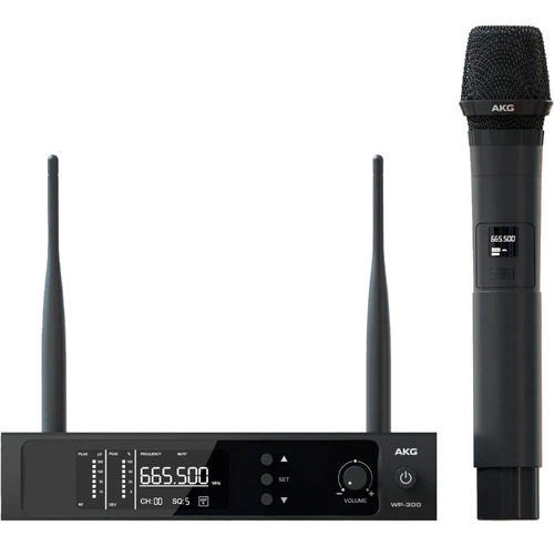 Microfone Sem Fio Uhf Profissional Akg Wp300 Vocal