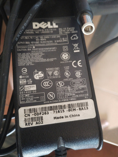 Cargador Dell Original 19.5v 3.34a