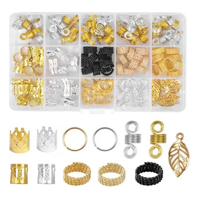 Adornos Cabello Trenzas Africanas 200 Piezas Anillos Pelo