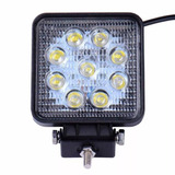 Foco Led Neblinero 27w Cuadrados 9 Led Para Auto Moto Furgon