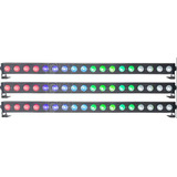 Kit 3 Ribalta 18 Leds De 12w Pixel Rgbw Quadriled Dmx Auto 110/220v