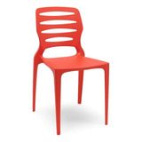 Cadeira Ville Polipopileno Vermelho Plaxmetal