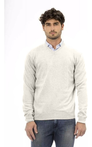 Sweater Cuello V Hombre Tejido Ultra Suave Básico Closet