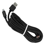 Cable Usb Reforzado Metálico 3m Type-c T-40 Color Negro