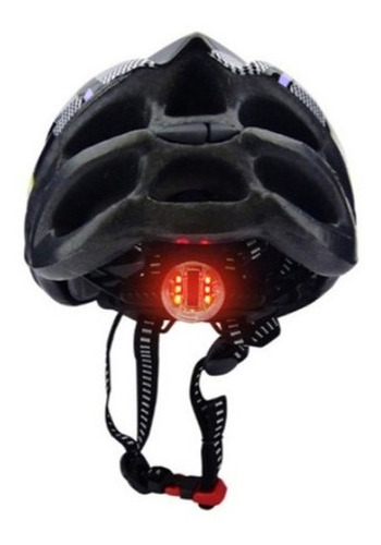 Casco Bicicleta Pro Ajustable Con Luz Led Trasera 