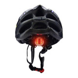 Casco Bicicleta Pro Ajustable Con Luz Led Trasera 