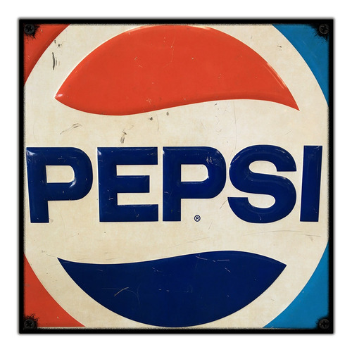 #02 - Cuadro Vintage 30 X 30 Cm / Pepsi Cola Cartel No Chapa