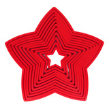 Set Cortantes Estrellas De Navidad X11 Uni. 3d Galletitas
