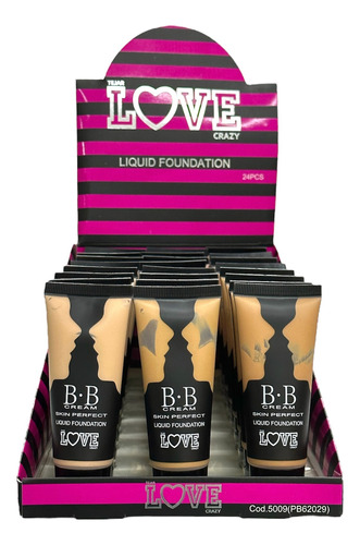 Maquillaje Fluido Tejar Love Crazy En Pomo (pack X 12 Unid.)