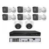 Nvr 08 Canais Hikvision Poe + 08 Cameras Ip Full Poe