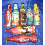 Lote 7 Botellas Coca Cola Vidrio , Distintas Vacías !!!!