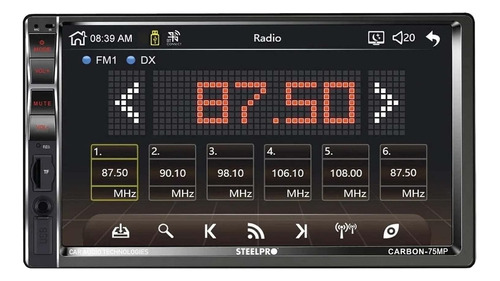 Steelpro Autoestéreo Bluetooth Pantalla Táctil 7 Pulgadas Ca