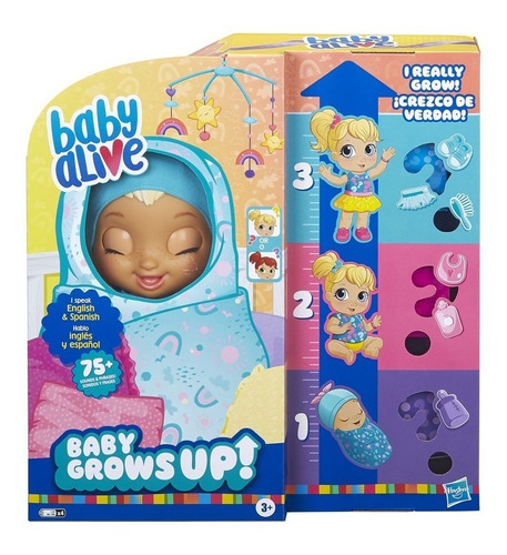 Muñeca Sorpresa Baby Alive Grows Up Hasbro Con Accesorios 