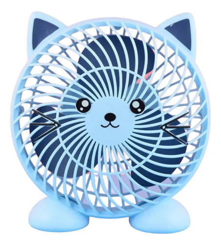 Mini Ventilador Gatito Kawaii Escritorio Dormitorio Oficina 