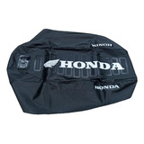 Funda De Asiento Tc4 Honda New Wave 110 Negro Estampado