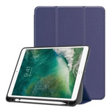 Funda + Mica Smart Con Porta Pluma Para iPad 10.2 7 8 Y 9