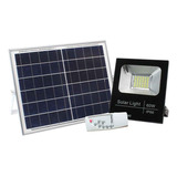 Reflector Led Solar Recargable Exterior Control Remoto 60w