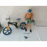 Max Steel Bicicleta Amarilla Equipo N-tek Casco Deporte 1999