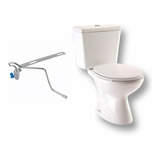 Combo Inodoro Depósito Asiento Y Bidematic Eco P/ Baño Chico