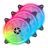 Kit 3 Cooler Fan Avulso 120mm Led Rgb Gabinete Coolerstar